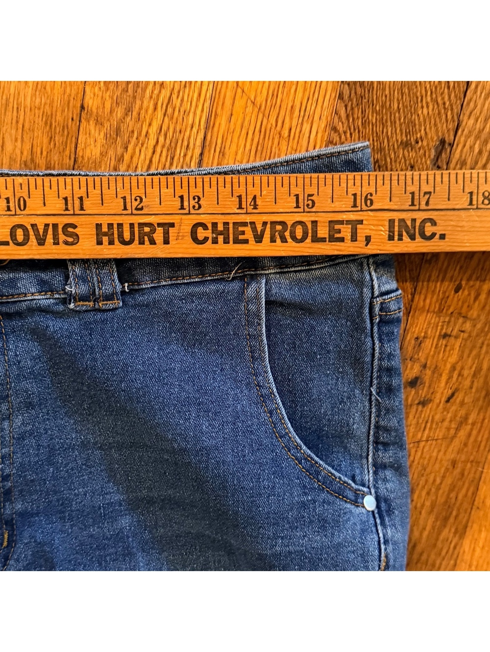 Nova Blue Denim Shorts-XL - Picture 4 of 5